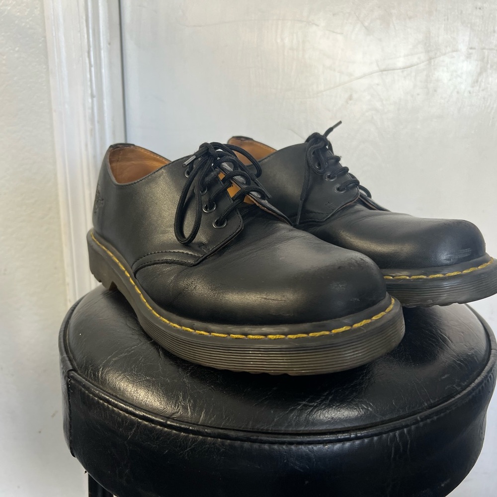 Dr Martens Mens Shoes Size 13 Oxford Leather Black Color